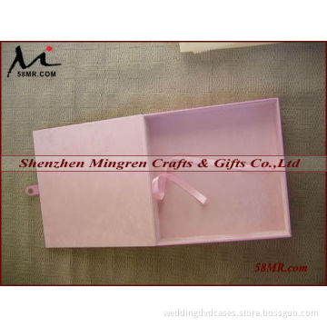 PU Leather Wooden Wedding Photo Album Boxes